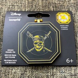 Loungefly Pirates of the Caribbean Spinning compass pin
